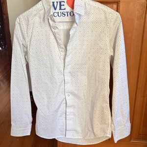 Boy’s Calvin Klein White Polka Dot Shirt